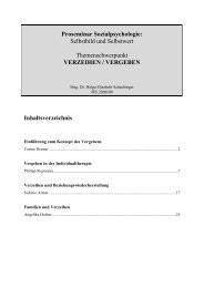 Verzeihen und Beziehungswiederherstellung - bei Helga Schachinger