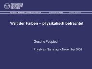 Welt der Farben – physikalisch betrachtet - Physik am Samstag