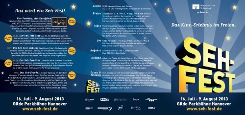 Programm zum Downloaden - Seh-Fest Hannover