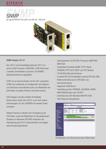 SNMP - Effekta