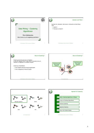 Data Mining – Clustering Algorithmen