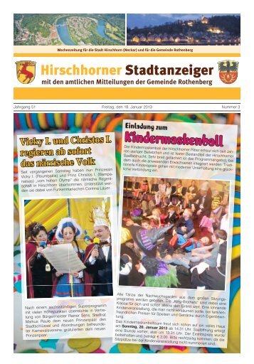 Ausgabe Nr. 3 vom 18. Januar 2013 - Hirschhorn