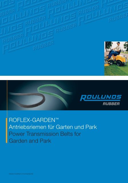 ROFLEX-GARDEN™ Antriebsriemen für Garten und Park Power ...
