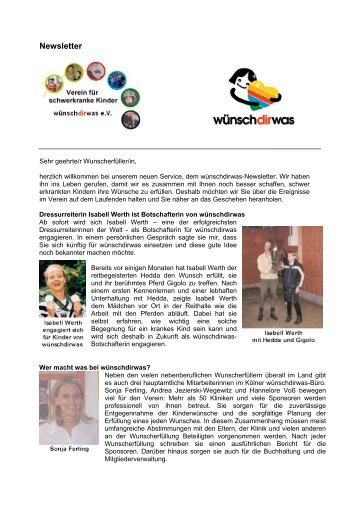 wünschdirwas Email-Newsletter vom 30. Mai 2005