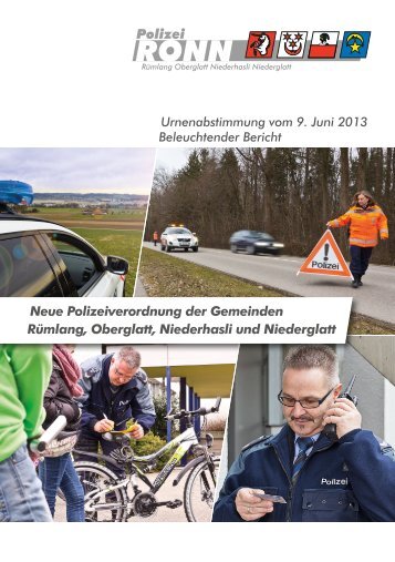 Neue Polizeiverordnung der Gemeinden Rümlang ... - Polizei RONN