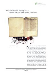 Rorschacher Vertrag 1566 - Stadtarchiv St.Gallen
