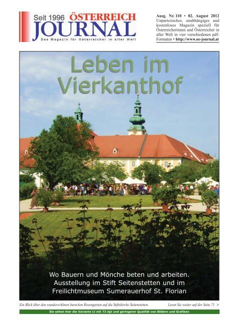 Leben im Vierkanthof Leben im Vierkanthof - Österreich Journal