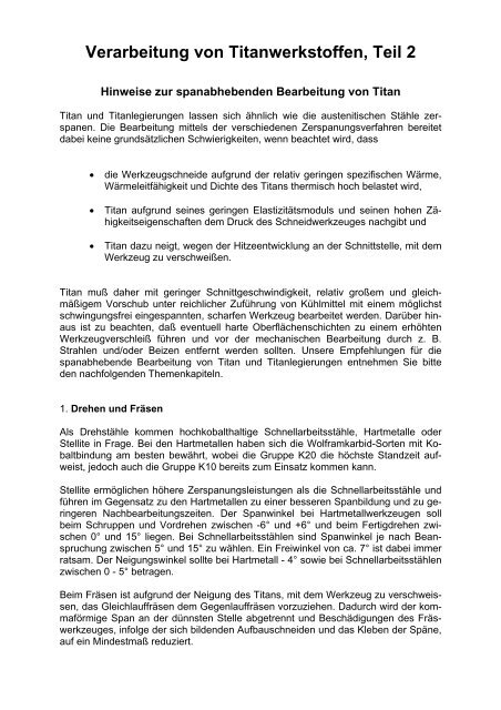Titan Drehen 1 Form Technik Gmbh - 
