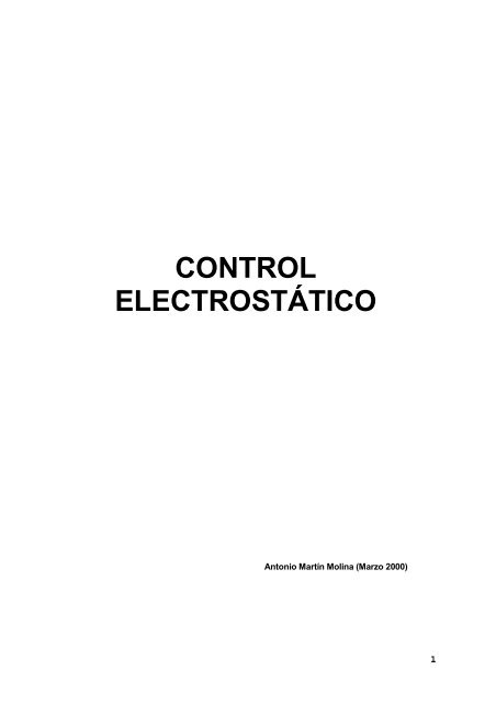 CONTROL ELECTROSTÁTICO