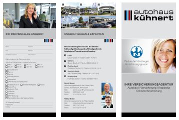 Autohaus Kühnert Versicherungsflyer