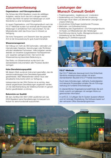 KIGA Baselland - Munsch Consult GmbH