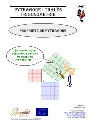 PYTHAGORE - THALÈS TRIGONOMÉTRIE