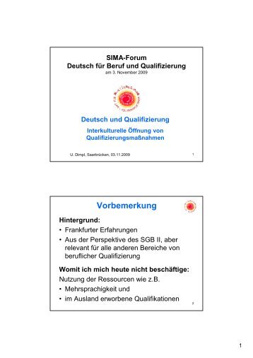 Deutsch und Qualifizierung - Sima-saar.de