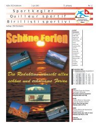 Zeitung Nr. 11 - Schweizer Sportkeglerverband