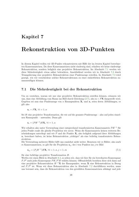 Inkrementelle Akquisition von 3D-Objektmodellen - Institut für ...