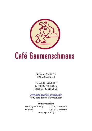 Frühstück - Cafe Gaumenschmaus