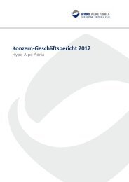 Konzerngeschäftsbericht 2012 - Hypo Alpe-Adria-Bank AG