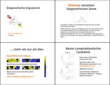 Diagnostische Signaturen - Lectures