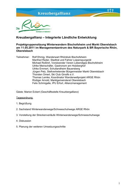 Kreuzbergallianz – Integrierte Ländliche Entwicklung