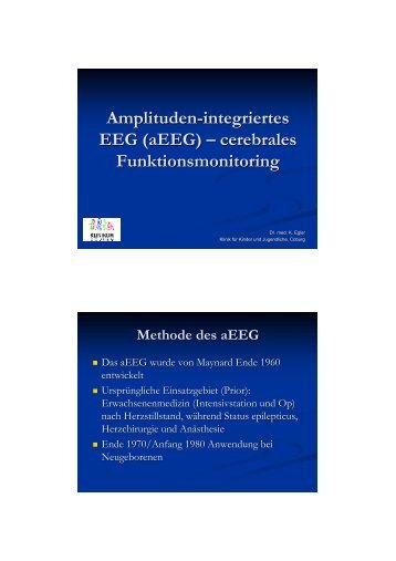 Amplituden-integriertes EEG (aEEG) – cerebrales ... - anifs