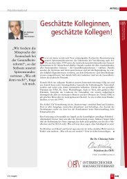 Geschätzte Kolleginnen, geschätzte Kollegen! - ÖHV