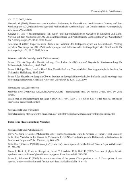 Jahresbericht07.pdf - Staatliche Naturwissenschaftliche ...