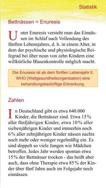 Statistik Bettnassen E