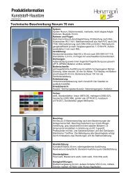 Produktinformation Kunststoffhaustür