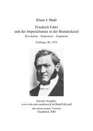 Friedrich Fabri und der Imperialismus in der ... - repOSitorium