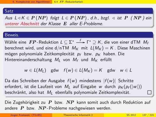 Handout - Institut für Theoretische Informatik - Technische ...