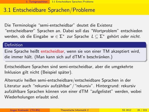 Handout - Institut für Theoretische Informatik - Technische ...