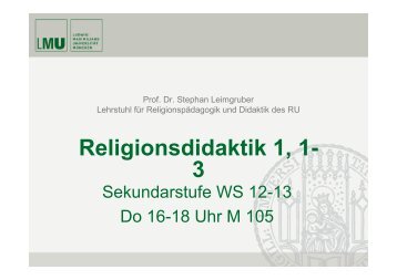 Folien - Katholisch-Theologische Fakultät