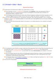3.1.2 Kristall = Gitter + Basis Übung 3.1-1