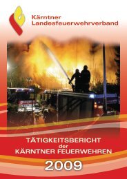 Leistungsbericht 2009 - Landesfeuerwehrverband Kärnten