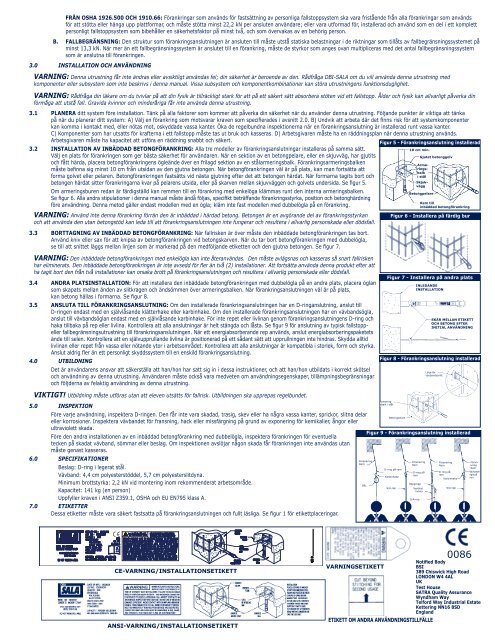 USER INSTRUCTION MANUAL EMBEDDED CONCRETE ... - test