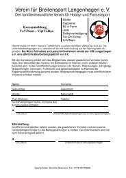 Verein für Breitensport Langenhagen e. V. - VfB Langenhagen eV