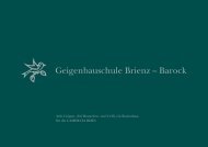 Barockbroschüre - Geigenbauschule Brienz