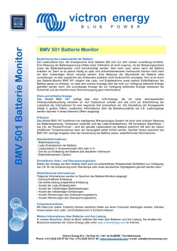 BMV 501 Batterie Monitor - Victron Energy