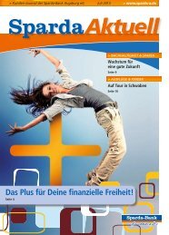 Ausgabe Juli 2013 - Sparda-Bank Augsburg eG