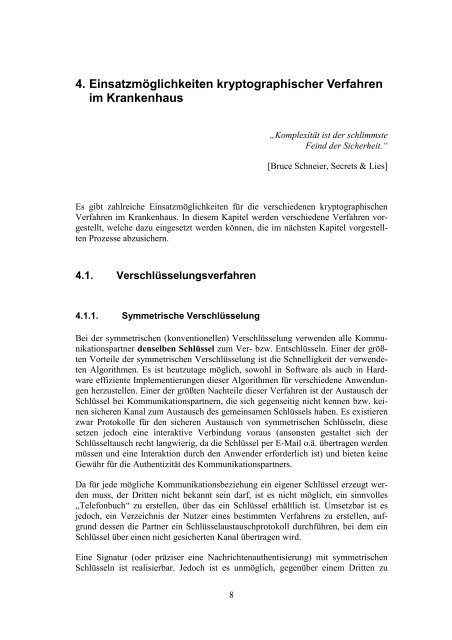 Einsatzmöglichkeiten kryptographischer Methoden zur Signatur und ...