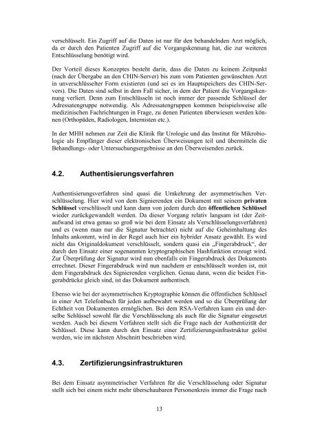 Einsatzmöglichkeiten kryptographischer Methoden zur Signatur und ...