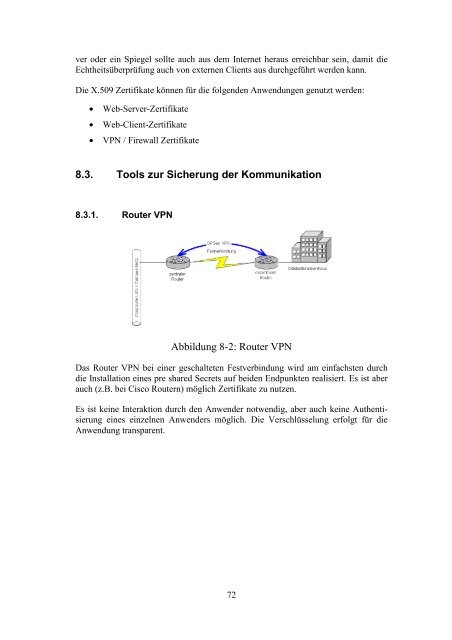 Einsatzmöglichkeiten kryptographischer Methoden zur Signatur und ...