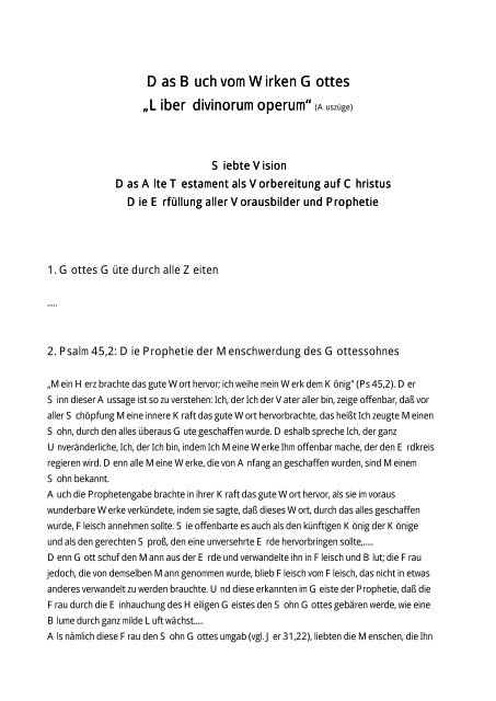 7. Vision Die Erfüllung aller Vorausbilder und ... - Haberstroh, Rudi