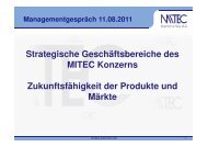 Präsentation Geschäftsbereiche - MITEC Automotive AG
