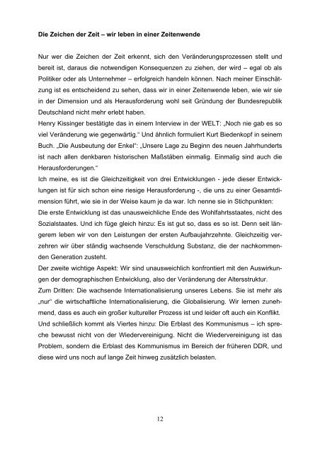 Rede des Landtagspräsidenten Alois Glück - Diözesanrat Passau