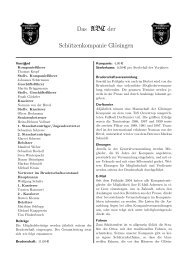 Das ABC der Schützenkompanie Glösingen