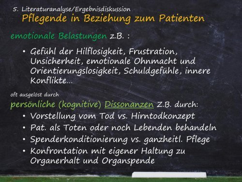 Belastung von Pflegenden in der Pfelge von sognannten hirntoten ...