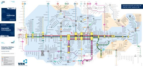 und Wabenplan - VRN Verkehrsverbund Rhein-Neckar