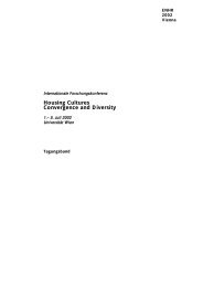 Housing Cultures Convergence and Diversity - Europaforum Wien