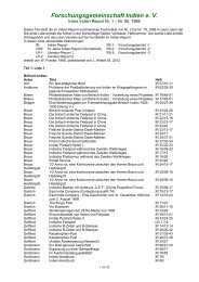 listing - Forschungsgemeinschaft Indien
